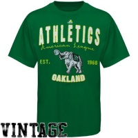 Oakland Athletics Majestic Cooperstown The Barney Green T-Shirt