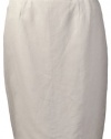 Calvin Klein Women's Linen Blend Straight Skirt Light Khaki (6) [Apparel]