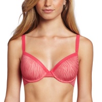 On Gossamer Women's Sheer Instinct Contour Demi Bra, Azalea, 34B