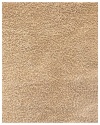 Anji Mountain Bamboo Chairmat & Rug Co. 4-Foot-by-6-Foot Silky Shag Rug, Beige