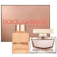 ROSE THE ONE by Dolce & Gabbana Gift Set for WOMEN: EAU DE PARFUM SPRAY 1.6 OZ & BODY LOTION 3.3 OZ