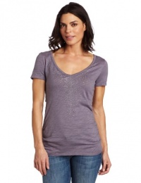 Calvin Klein Performance Women's Embellished Short Sleeve Tee, Haze, Medium