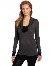 Calvin Klein Jeans Women's Long Sleeve Cowl Neck Knit Top