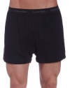 Calvin Klein Men's 2-Pack Knit Boxer,Black,Medium