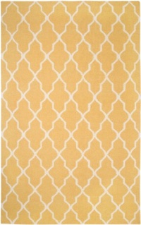 Rizzy Home SG2417 Swing 5-Feet by 8-Feet Area Rug, Yellow