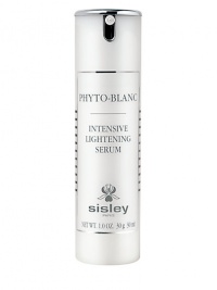 Created by Sisley research, Phyto-Blanc Intensive Lightening Serum has been formulated to effectively combat the appearance of dark spots, reducing their intensity to gradually reveal the skin's natural radiance. Skin is soft, supple and moisturized. Complexion is luminous and flawlessly even.  Lightweight and fluid, this serum does not stick and is instantly absorbed, leaving a sensation of softness and well-being on the skin.