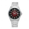 Fossil Men's AM4159 Degrade Stainless Steel Red Dial Watch