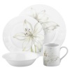 Corelle Impressions White Flower 16-Piece Dinnerware Set, Service for 4