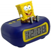 Nickledeon Spongebob SBC120 LCD Alarm Clock (Blue/Yellow)