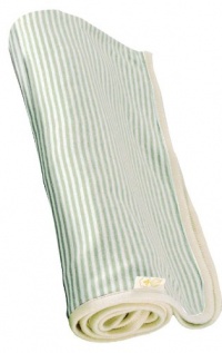 Tadpoles Organic Cotton Double Layer Receiving Blanket, Sage