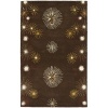 Safavieh Soho Collection SOH823A Handmade Brown New Zealand Wool Area Rug, 5-Feet by 8-Feet