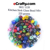 eCrafty's Everything But the Kitchen Sink! ONLY LAMPWORK Glass Beads Mix 1/2 Lb