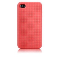 Case-Mate Egg Impact-Resistant Silicone Case with Screen Protection Kit for iPhone 4 - Red - Fits AT&T and Verizon iPhone 4