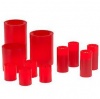 Candle Impressions 11-piece Flameless Candle Set with Auto Timer option - Red