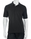 Alfani Red Charcoal Heather SS Polo Shirt