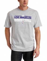 NBA Los Angeles Lakers Practice Short Sleeve Tee (Grey, Large)