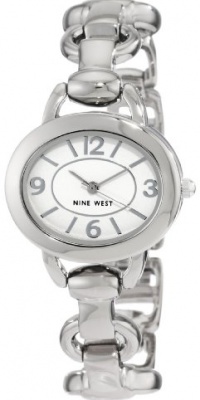 Nine West Women's NW1105WTSB Silver-Tone Link Bracelet Watch