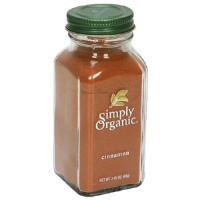 Simply Organic Cinnamon Ground Certified Organic, 2.45-Ounce Containers  (Pack of 3)