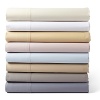 Luxe 600-thread count Egyptian cotton pillowcase pair with double hemstitch detail.