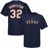 Josh Hamilton Majestic Name and Number Navy Texas Rangers T-Shirt