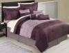 Victoria Classics Mia 8-Piece Queen Comforter Set, Purple