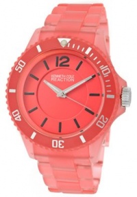 Kenneth Cole REACTION Women's RK4122 Transparent Clear Pink Analog Watch