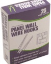 Advantus Panel Wall Wire Hooks, Silver, 25 Hooks per Pack (75370)