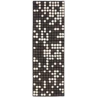 Safavieh Soho Collection SOH726A Handmade Black and White New Zealand Wool Square Area Rug, 6-Feet