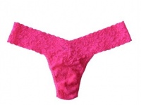 Hanky Panky Lace Original Rise Thong - Hot Pink One Size (Fits 4-14)