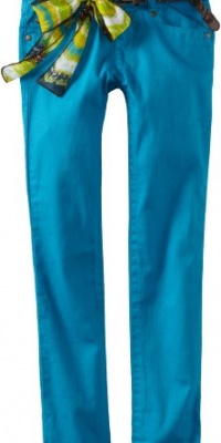 My Michelle Girls 7-16 Color Jean, Turquoise, 8