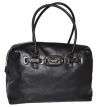 Michael Kors Black Leather Hamilton Weekender Satchel Tote Handbag Bag