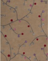 3'3 x 5'3 Rectangular Surya Area Rug SCI17-3353 Blackberry/Deep Rose Color Hand Tufted in India Scion Collection