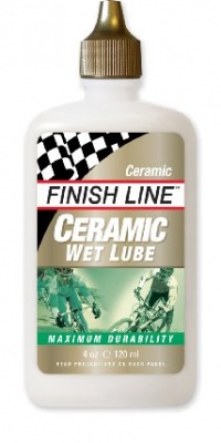 Finish Line Ceramic WET Bicycle Chain Lube, 4-Ounce Drip Squeeze Bottle