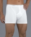 Our popular Midway® brief style now in a 2-pack! You'll love the comfort of our exclusive Y-front® fly. Extra leg coverage extends down to mid-thigh adding comfort without binding. Enjoy the exclusive tailoring for optimum support and fit. Be at ease around your waist with the never-bind elastic waistband.