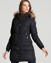 A must-have for winter, this Parajumpers Alaskan explorer-style quilted down coat features luxurious customizable details including a detachable fur lining and fur-trimmed ruff. In a slim silhouette, it's a chic choice for braving the cold.