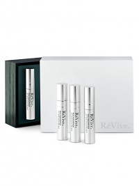 Now, the power of RéVive Peau Magnifique is available for the eyes. This targeted treatment helps repair the appearance of the delicate skin around the eyes and helps slow visible signs of aging with potent youth-recruiting ingredients that provide dramatic results in 4 weeks.Working together with targeted eye repair ingredients, it helps skin around the eyes look visibly smoother, firmer, less puffy, with a real reduction of visible dark circles. 