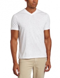 Perry Ellis Men's Short Sleeve Crossover V-neck Shirt