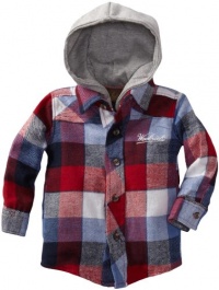 Woolrich Baby-Boys Infant Plaid Knit Top, Blue, 18 Months