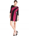 A sweeping colorblock makes this waist-cinched Sunny Leigh dress a bright addition to your wardrobe. (Clearance)