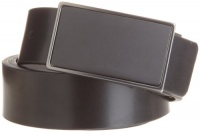 Reward Men's Reversible Metal Inlay Plaque Buckle Belt