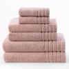 Super Zero Twist 6 piece towel set Tea Rose by Cotton Craft - 7 Star Hotel Collection Beyond Luxury Softer than a Cloud - Each set contains 2 Oversized Bath Towels 30x54, 2 Hand Towels 16x30, 2 Wash Cloths 13x13 - Other colors - Vanilla, Basil Green, Whit