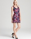 A vibrant diamond pattern takes form in saturated sequins on this Trina Turk tank dress.