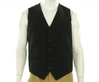 Perry Ellis Men's Fine Stripe Vest