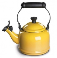 Le Creuset Enamel-on-Steel Demi 1-1/4-Quart Teakettle, Dijon