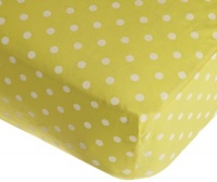 American Baby Company Percale Crib Sheet, Maize Dots