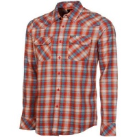 Quiksilver Flash Surf Long Sleeve Button-Up Shirt - Chili Pepper