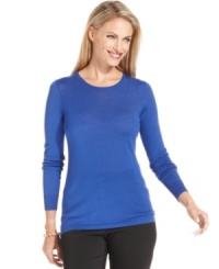 Slip into Charter Club's super-soft wool sweater. In a selection of versatile colors, you'll want more than one!