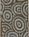 Area Rug 2x8 Runner Contemporary Brown-Spa Blue Color - Surya Artist Studio Rug from RugPal