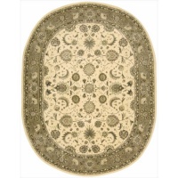 Nourison 2000 2213 Oval Rug, Ivory, 7.6-Feet by 9.6-Feet