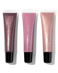 Everything's better in threes. Destined to make the lip gloss lovers on your list swoon, this trio of easy-to-use tubes features a shade from each formula: Glitter Lip Gloss in Grape, Shimmer Lip Gloss in Pink Mist and Pink Violet Lip Gloss (for just a hint of pretty color).